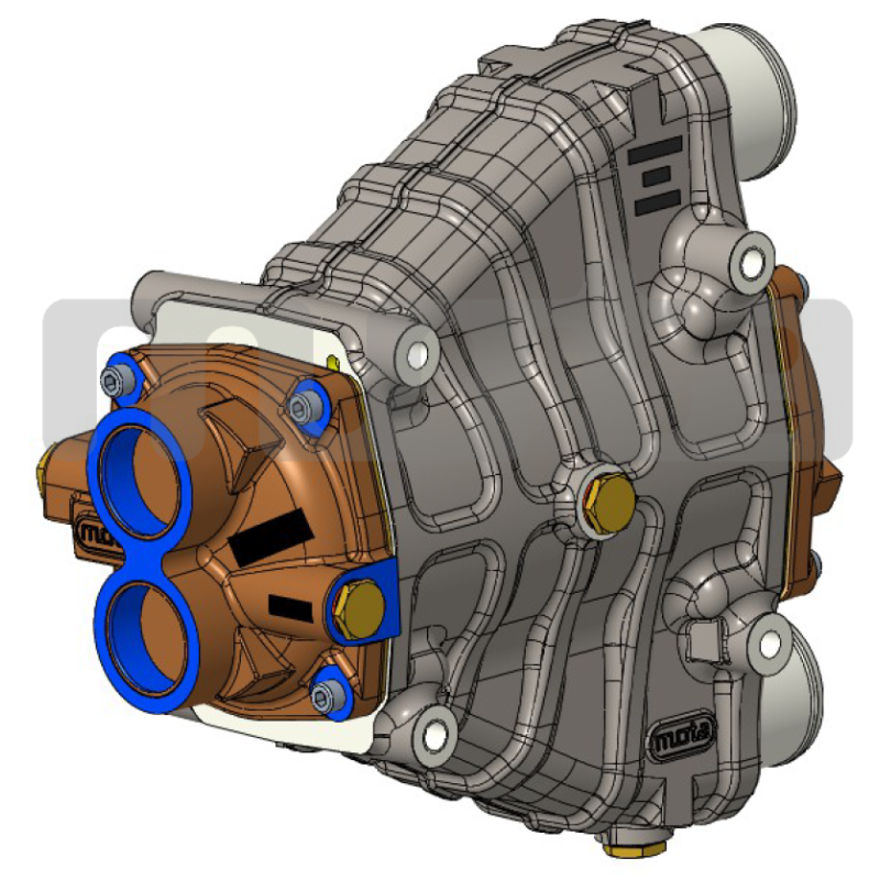 MOTA charge air cooler Ø135mm - Rp 1''1/2 connection