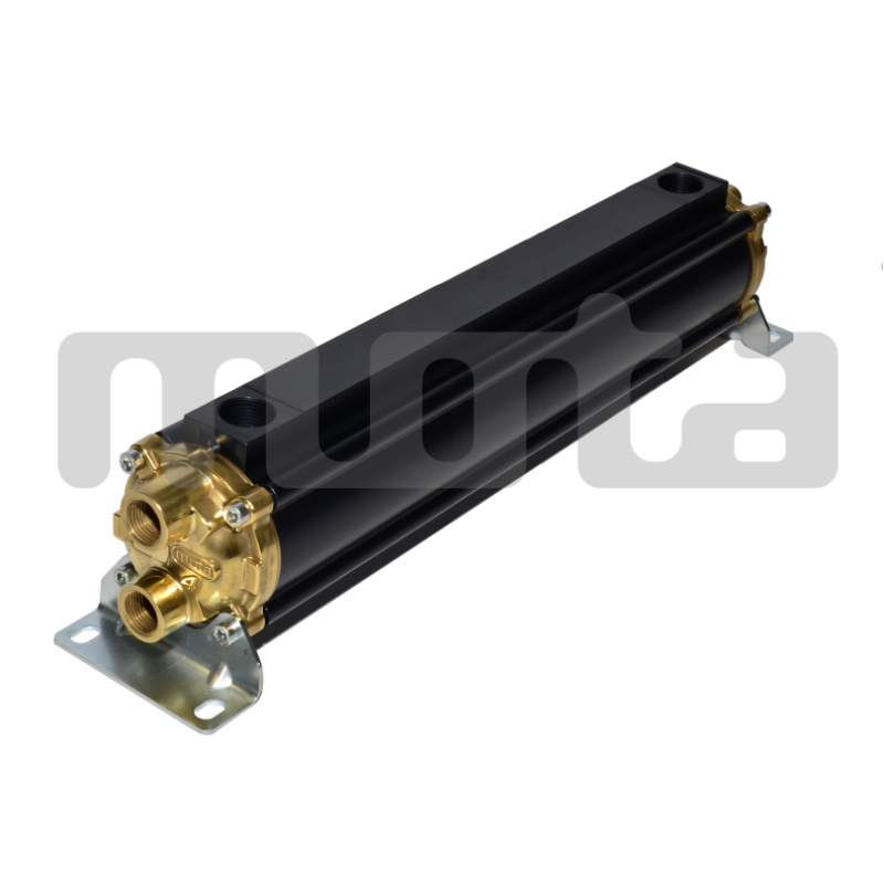 E065-411-2/CN-BR-D-AA Hydraulic oil cooler, marine version with drain and anodes